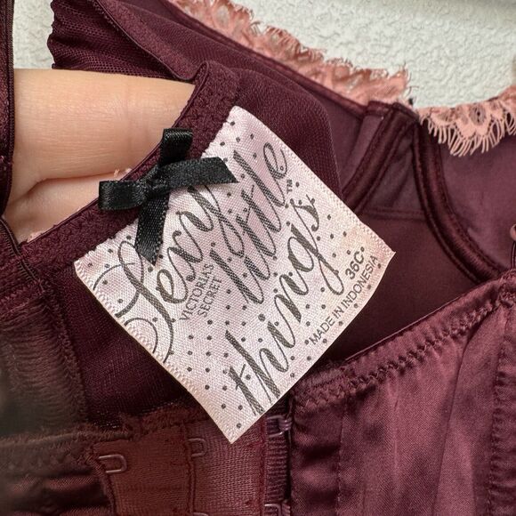 2008 Vintage Victorias Secret Sexy Little Things Garter Corset Bustier Pink 36C - Picture 4 of 4